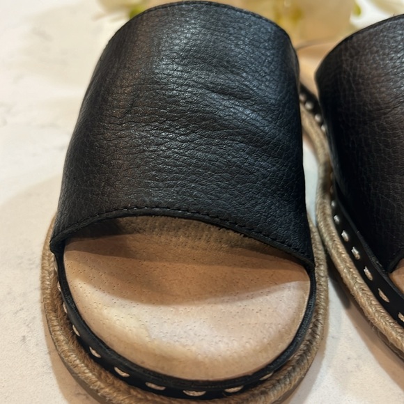 Splendid Leather Calipso Studded Slide Sandals Size 6 - Picture 6 of 14